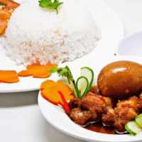 Cơm thịt kho trứng (卤肉蛋饭)