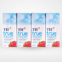 Sữa chua uống hương dâu TH True Yogurt hộp 180ml (vỉ 4 hộp x 180ml)