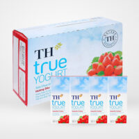Sữa chua uống hương dâu TH True Yogurt hộp 180ml (thùng 48 hộp x 180ml)