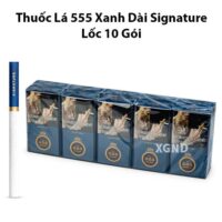 Thuốc lá Ba Số 555 Việt Nam bao dài (Cây 10 bao)
