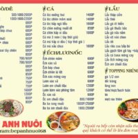 A Menu đồ Nhậu bếp (2)