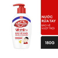 Nước rửa tay Lifebuoy bảo vệ vượt trội 10 180g