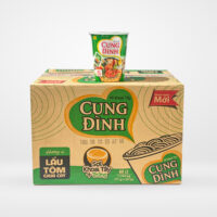 Mì ly khoai tây vị lẩu tôm chua cay Cung Đình (thùng 24 ly x 65g)