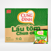 Mì khoai tây Cung Đình lẩu tôm chua cay (thùng 30 gói x 85g)