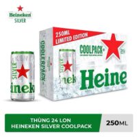 Bia Heineken lùn ( Thùng 24 lon x 250ml)