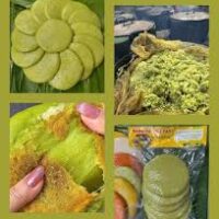 Bánh dày cốm giã tay ( set 5 bánh)