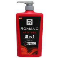 Dầu gội tắm 2 trong 1 Romano Attitude hương nam tính 650g