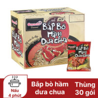Mì Omachi Diamond bắp bò hầm dưa chua ( Thùng * 30 gói 121g)