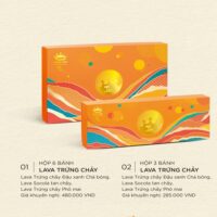 Hộp bánh Trung Thu Kinh Đô Lava trứng chảy 3 bánh (LAVA3)